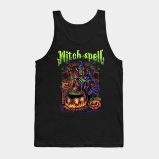 Halloween Scary Witch Tank Top